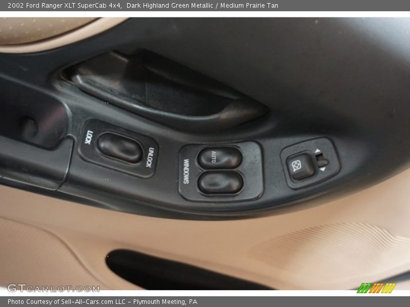 Dark Highland Green Metallic / Medium Prairie Tan 2002 Ford Ranger XLT SuperCab 4x4