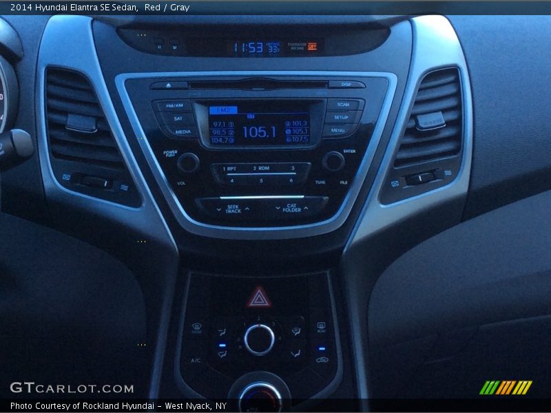 Red / Gray 2014 Hyundai Elantra SE Sedan