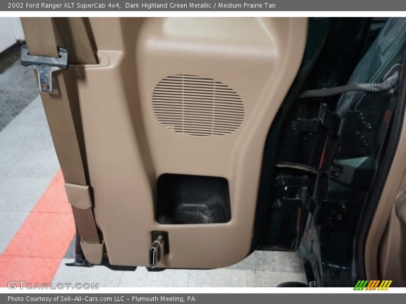 Dark Highland Green Metallic / Medium Prairie Tan 2002 Ford Ranger XLT SuperCab 4x4