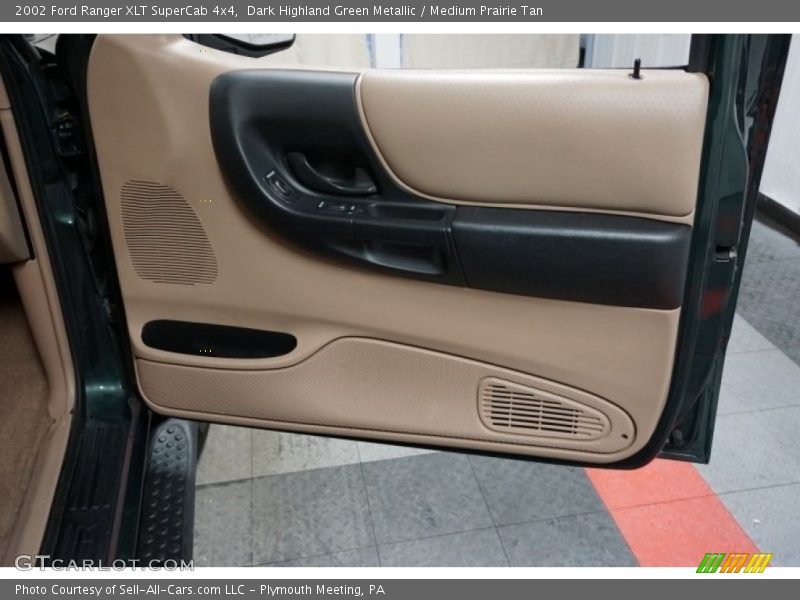 Dark Highland Green Metallic / Medium Prairie Tan 2002 Ford Ranger XLT SuperCab 4x4