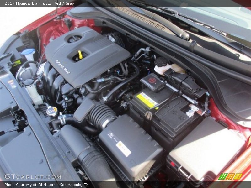Red / Gray 2017 Hyundai Elantra SE