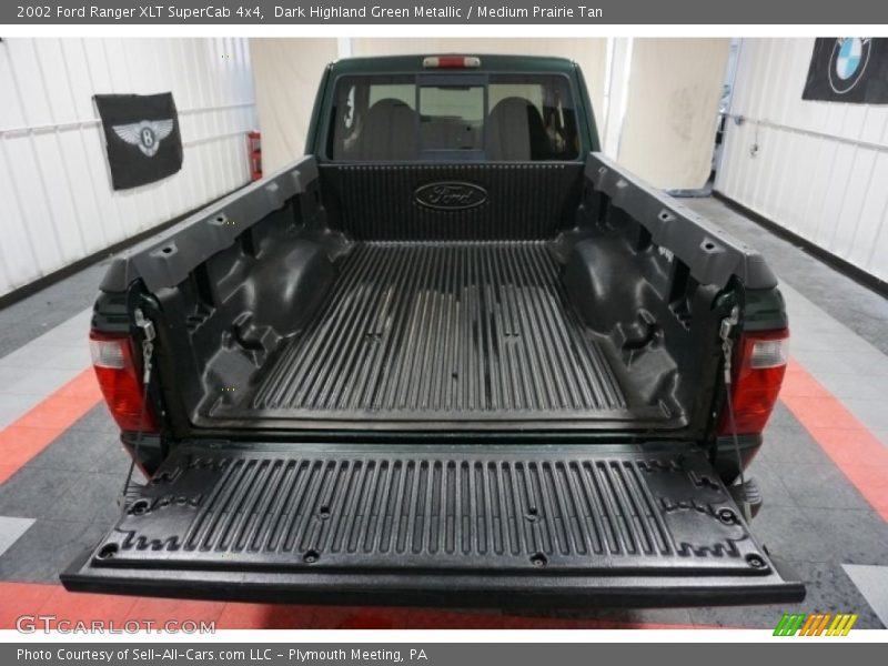 Dark Highland Green Metallic / Medium Prairie Tan 2002 Ford Ranger XLT SuperCab 4x4