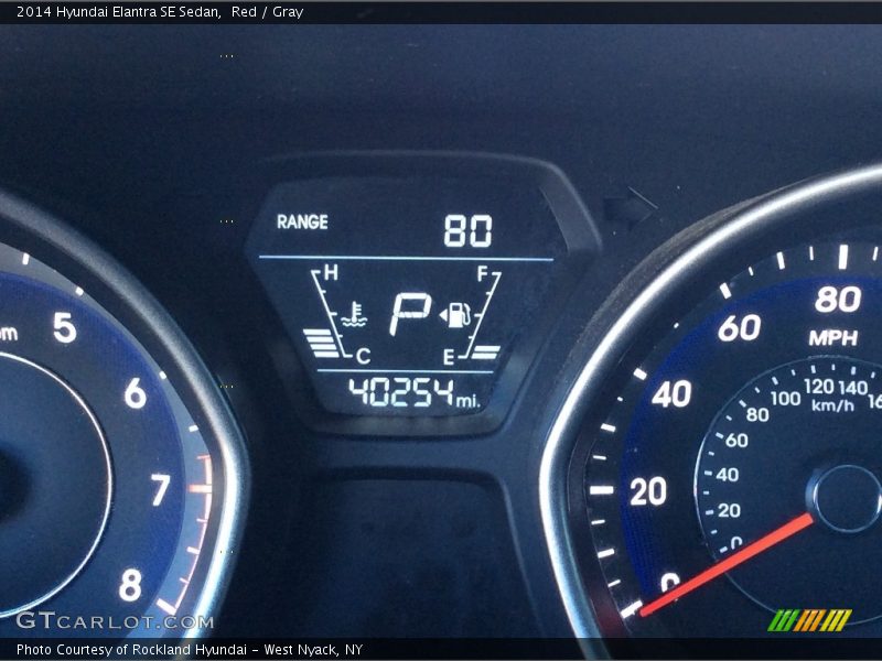 Red / Gray 2014 Hyundai Elantra SE Sedan
