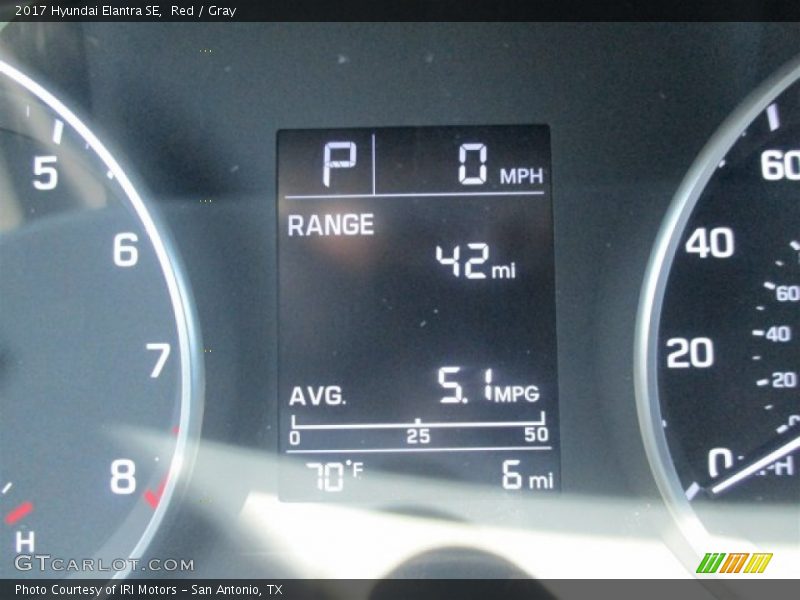 Red / Gray 2017 Hyundai Elantra SE