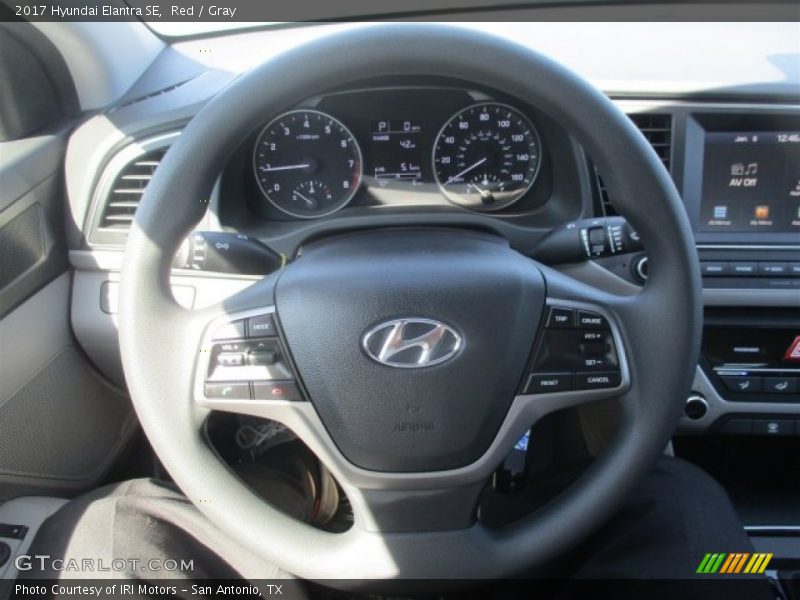 Red / Gray 2017 Hyundai Elantra SE