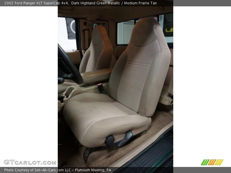 Dark Highland Green Metallic / Medium Prairie Tan 2002 Ford Ranger XLT SuperCab 4x4