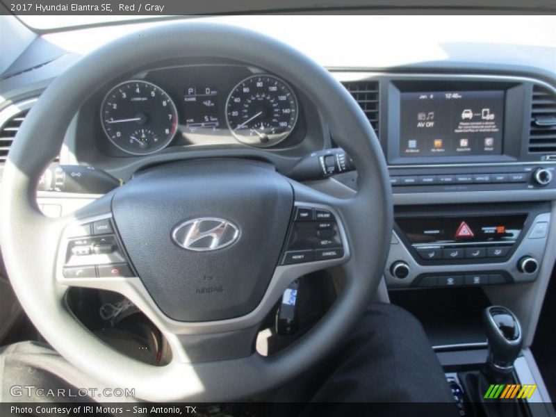 Red / Gray 2017 Hyundai Elantra SE