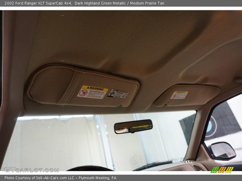 Dark Highland Green Metallic / Medium Prairie Tan 2002 Ford Ranger XLT SuperCab 4x4