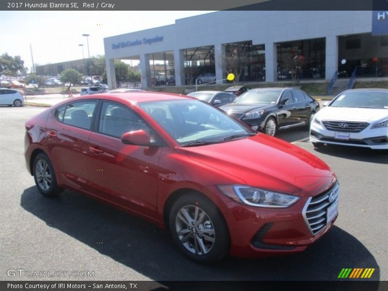 Red / Gray 2017 Hyundai Elantra SE