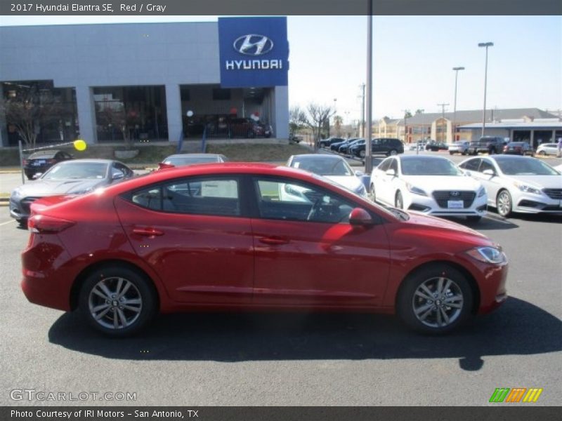 Red / Gray 2017 Hyundai Elantra SE