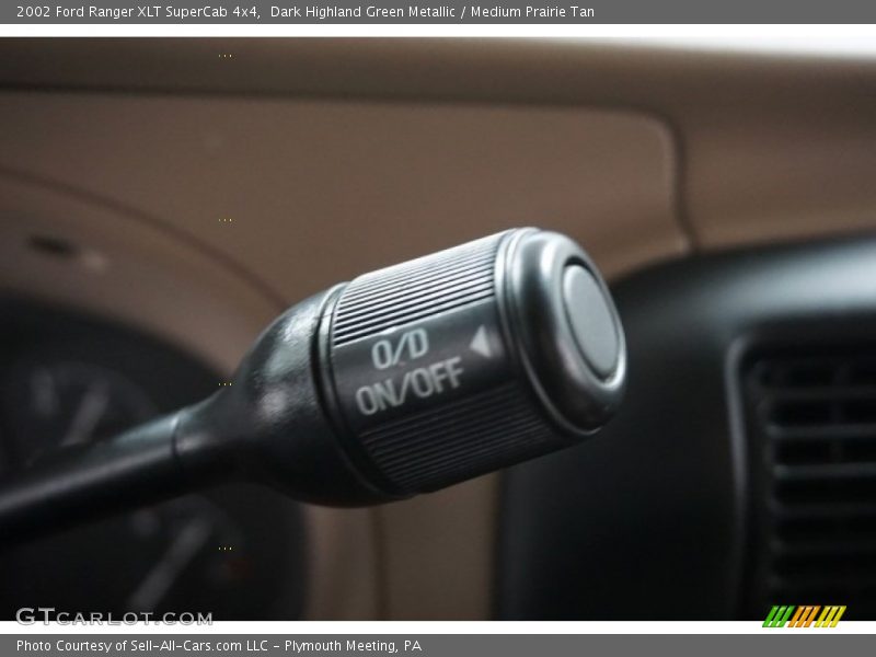 Dark Highland Green Metallic / Medium Prairie Tan 2002 Ford Ranger XLT SuperCab 4x4