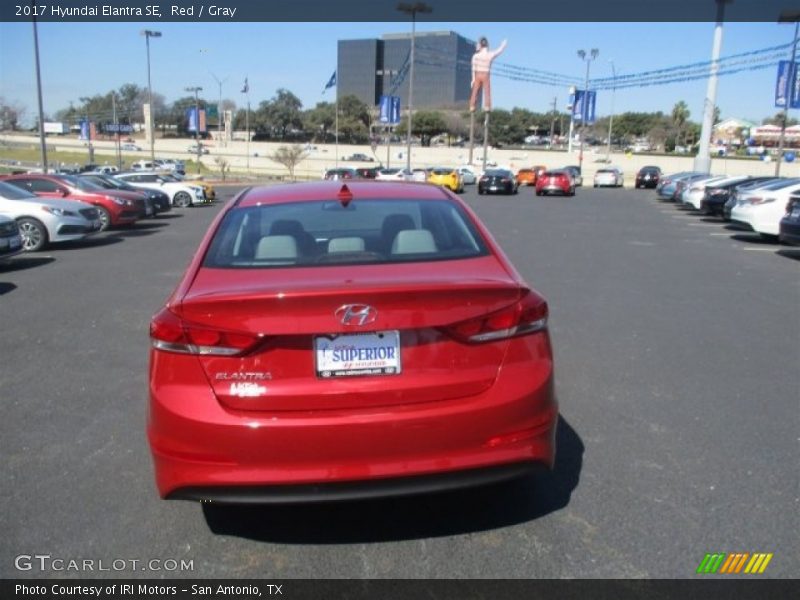 Red / Gray 2017 Hyundai Elantra SE