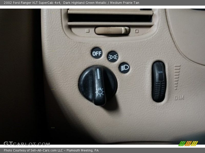 Dark Highland Green Metallic / Medium Prairie Tan 2002 Ford Ranger XLT SuperCab 4x4