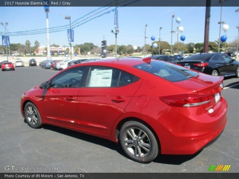 Red / Gray 2017 Hyundai Elantra SE