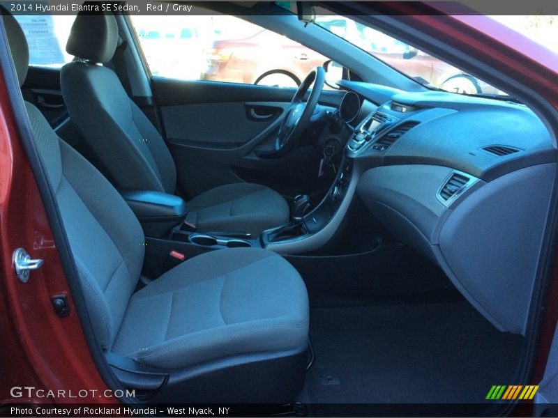 Red / Gray 2014 Hyundai Elantra SE Sedan