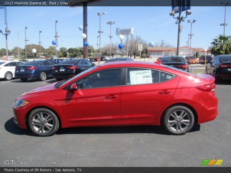 Red / Gray 2017 Hyundai Elantra SE
