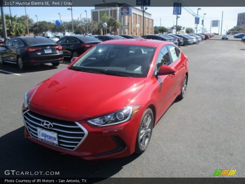 Red / Gray 2017 Hyundai Elantra SE