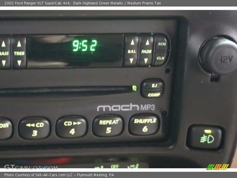 Dark Highland Green Metallic / Medium Prairie Tan 2002 Ford Ranger XLT SuperCab 4x4