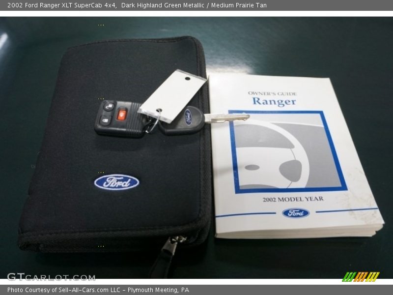 Dark Highland Green Metallic / Medium Prairie Tan 2002 Ford Ranger XLT SuperCab 4x4