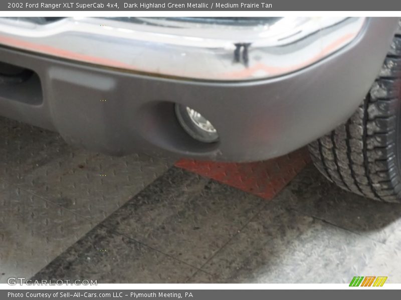 Dark Highland Green Metallic / Medium Prairie Tan 2002 Ford Ranger XLT SuperCab 4x4
