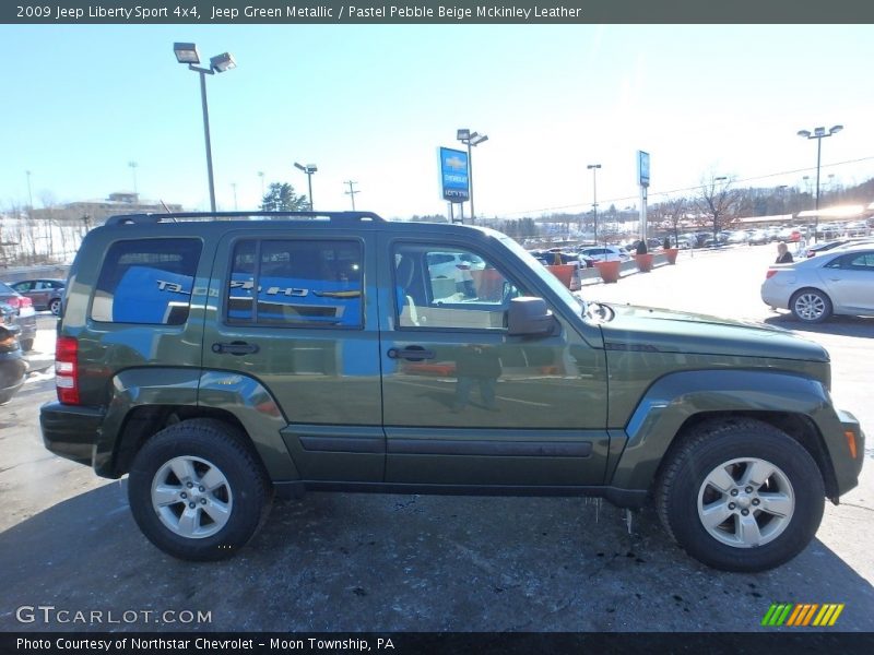 Jeep Green Metallic / Pastel Pebble Beige Mckinley Leather 2009 Jeep Liberty Sport 4x4