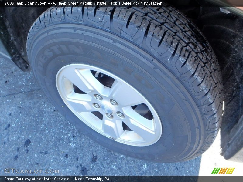 Jeep Green Metallic / Pastel Pebble Beige Mckinley Leather 2009 Jeep Liberty Sport 4x4