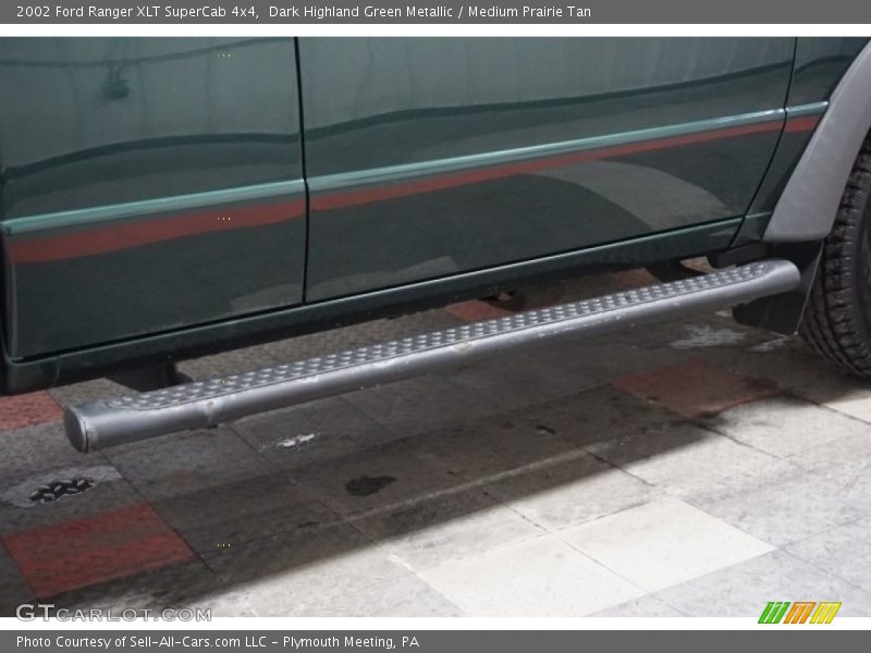 Dark Highland Green Metallic / Medium Prairie Tan 2002 Ford Ranger XLT SuperCab 4x4