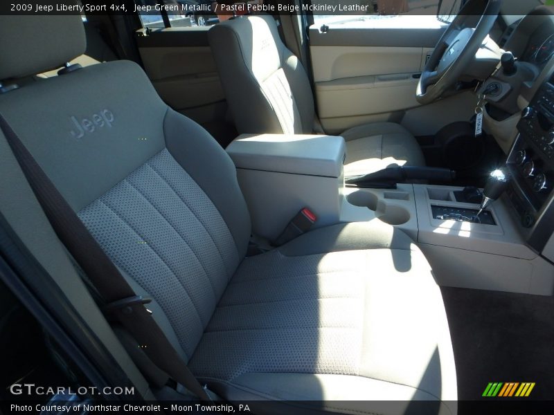 Jeep Green Metallic / Pastel Pebble Beige Mckinley Leather 2009 Jeep Liberty Sport 4x4