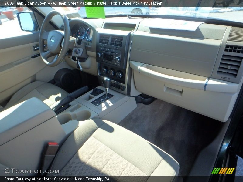 Jeep Green Metallic / Pastel Pebble Beige Mckinley Leather 2009 Jeep Liberty Sport 4x4