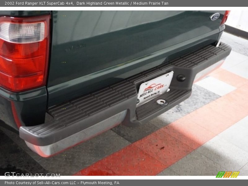 Dark Highland Green Metallic / Medium Prairie Tan 2002 Ford Ranger XLT SuperCab 4x4
