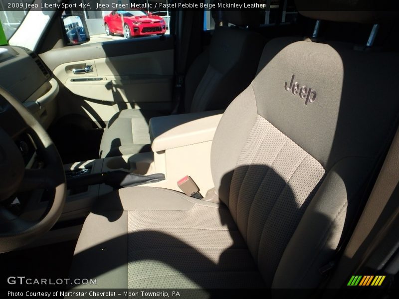 Jeep Green Metallic / Pastel Pebble Beige Mckinley Leather 2009 Jeep Liberty Sport 4x4