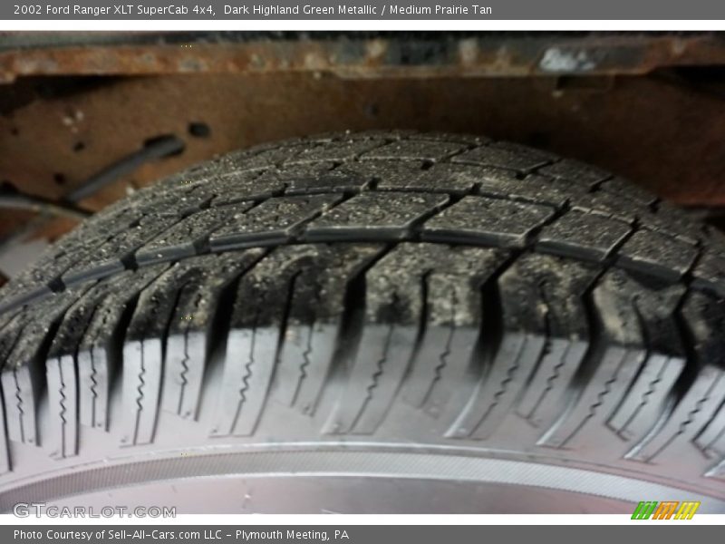 Dark Highland Green Metallic / Medium Prairie Tan 2002 Ford Ranger XLT SuperCab 4x4