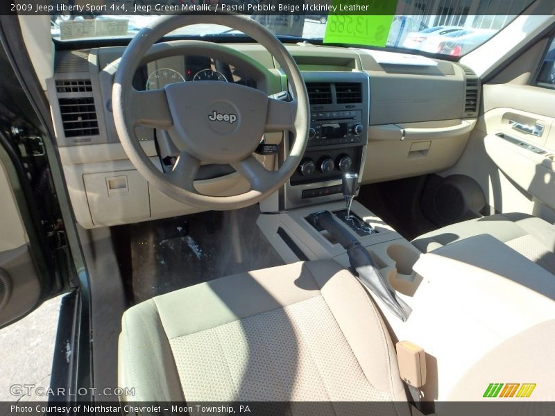 Jeep Green Metallic / Pastel Pebble Beige Mckinley Leather 2009 Jeep Liberty Sport 4x4