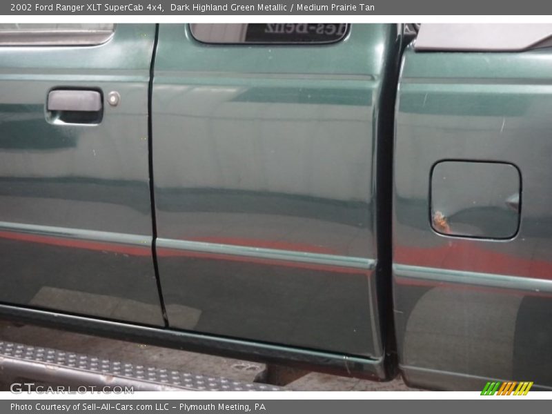 Dark Highland Green Metallic / Medium Prairie Tan 2002 Ford Ranger XLT SuperCab 4x4