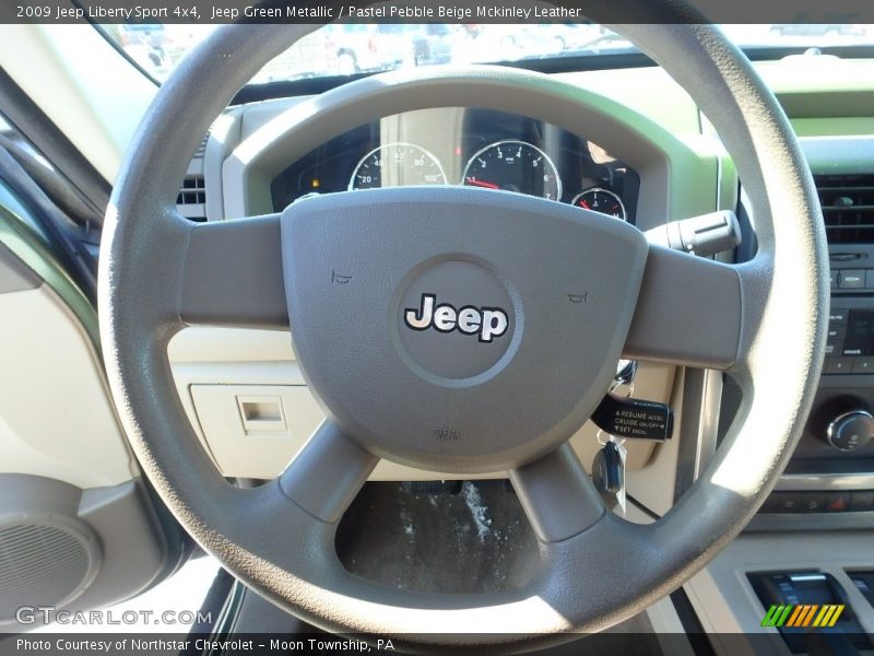 Jeep Green Metallic / Pastel Pebble Beige Mckinley Leather 2009 Jeep Liberty Sport 4x4