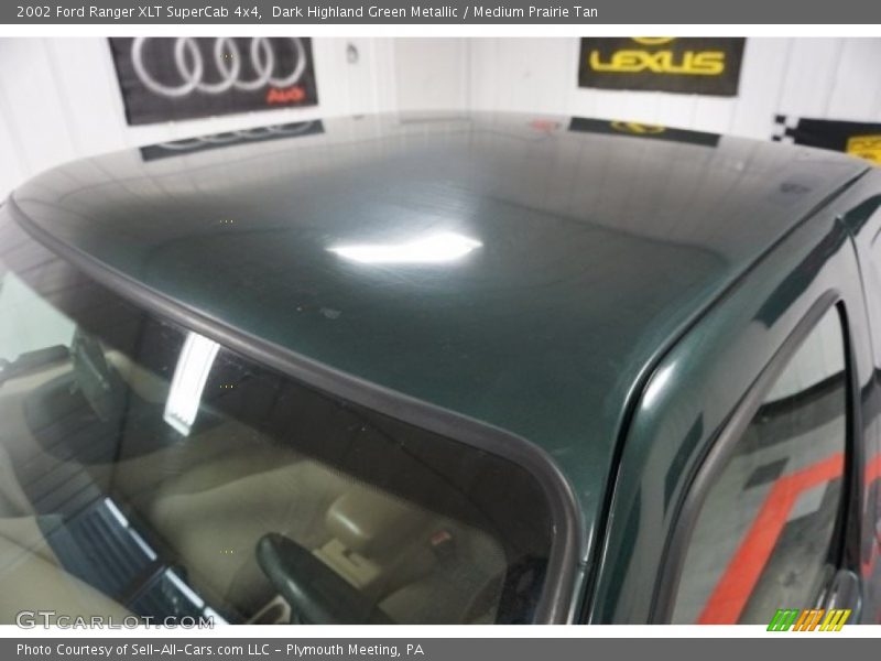Dark Highland Green Metallic / Medium Prairie Tan 2002 Ford Ranger XLT SuperCab 4x4