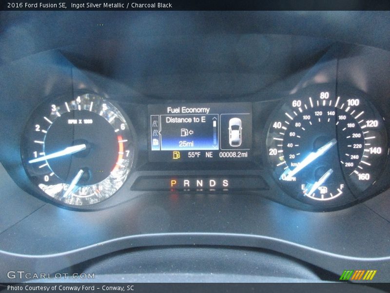 Ingot Silver Metallic / Charcoal Black 2016 Ford Fusion SE
