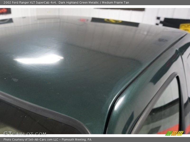 Dark Highland Green Metallic / Medium Prairie Tan 2002 Ford Ranger XLT SuperCab 4x4