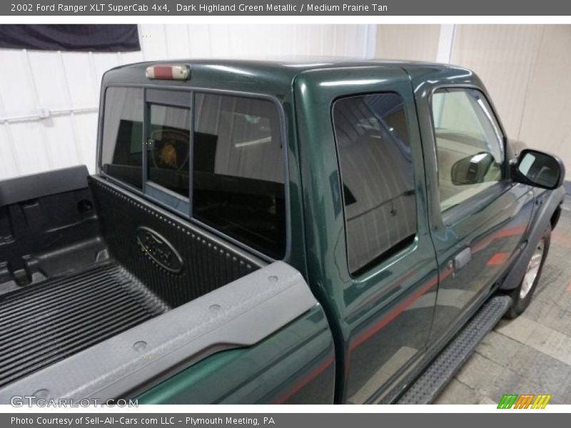 Dark Highland Green Metallic / Medium Prairie Tan 2002 Ford Ranger XLT SuperCab 4x4