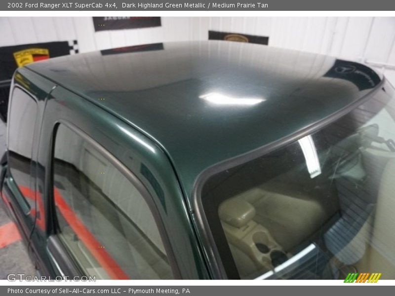 Dark Highland Green Metallic / Medium Prairie Tan 2002 Ford Ranger XLT SuperCab 4x4