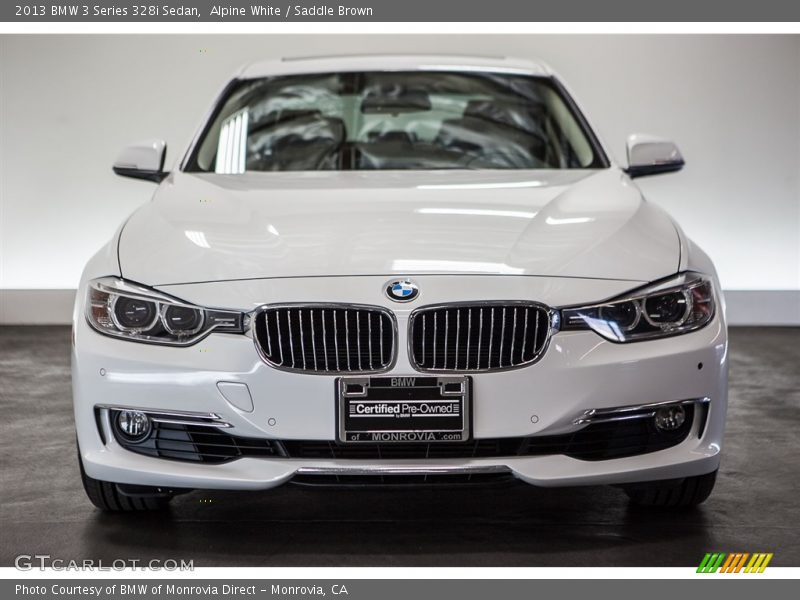 Alpine White / Saddle Brown 2013 BMW 3 Series 328i Sedan