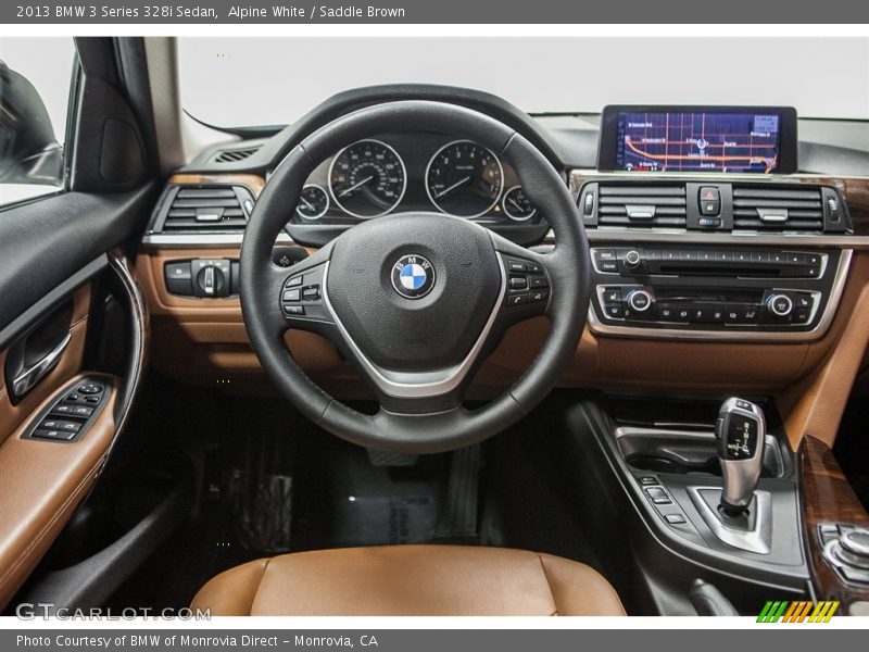 Alpine White / Saddle Brown 2013 BMW 3 Series 328i Sedan