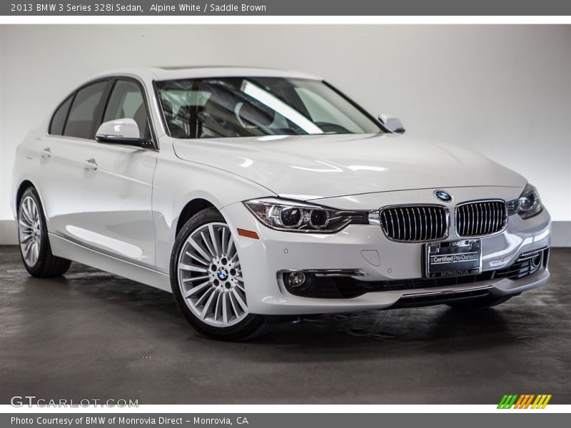 Alpine White / Saddle Brown 2013 BMW 3 Series 328i Sedan