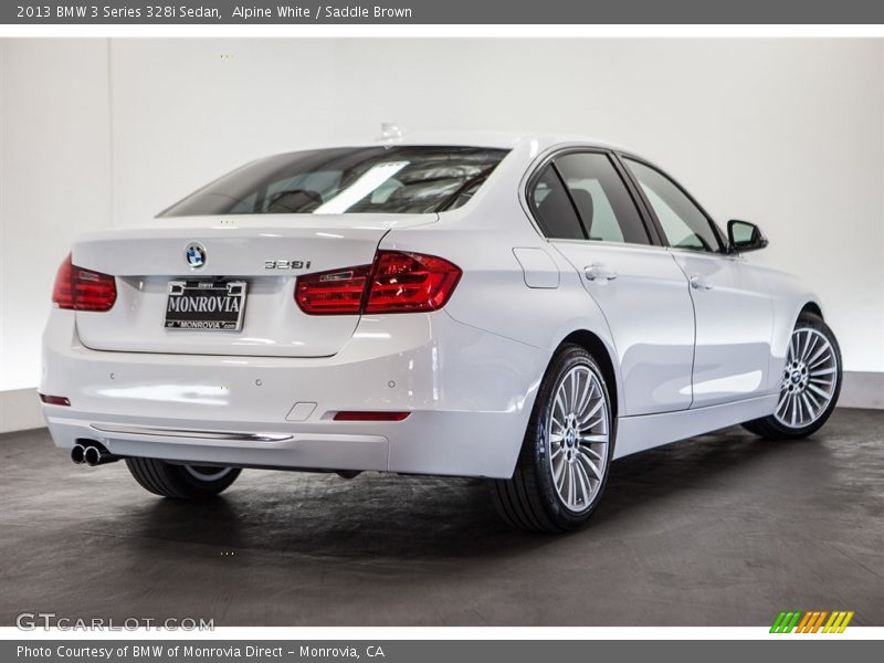 Alpine White / Saddle Brown 2013 BMW 3 Series 328i Sedan