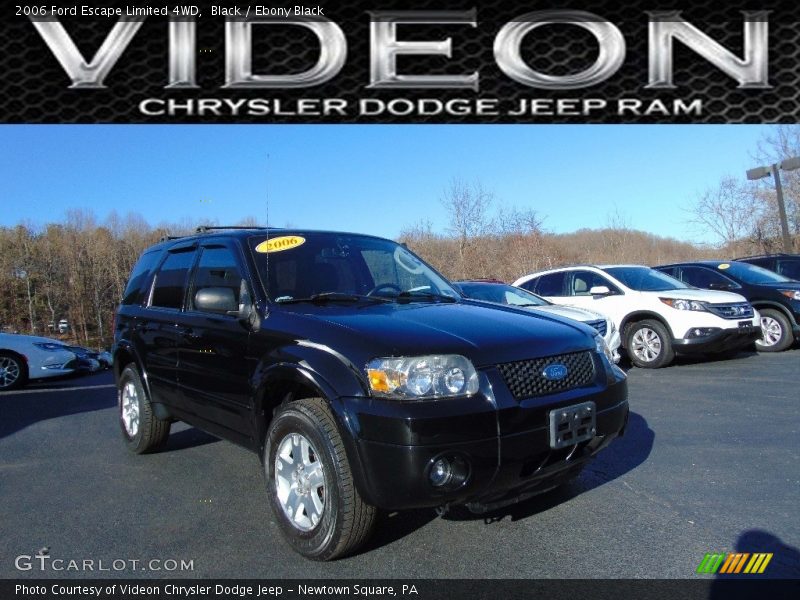 Black / Ebony Black 2006 Ford Escape Limited 4WD
