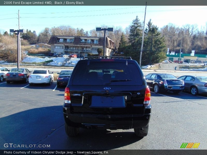 Black / Ebony Black 2006 Ford Escape Limited 4WD