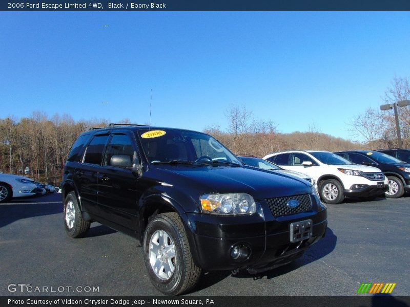 Black / Ebony Black 2006 Ford Escape Limited 4WD