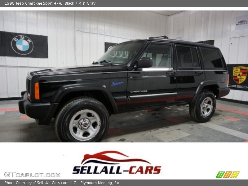 Black / Mist Gray 1998 Jeep Cherokee Sport 4x4
