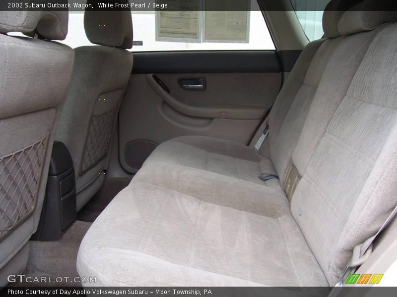 White Frost Pearl / Beige 2002 Subaru Outback Wagon