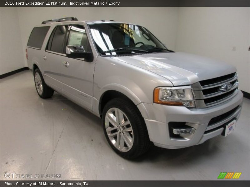 Ingot Silver Metallic / Ebony 2016 Ford Expedition EL Platinum
